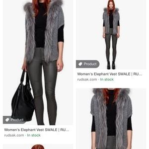 RUDSAK new without tags SWALE vest fur xs/s